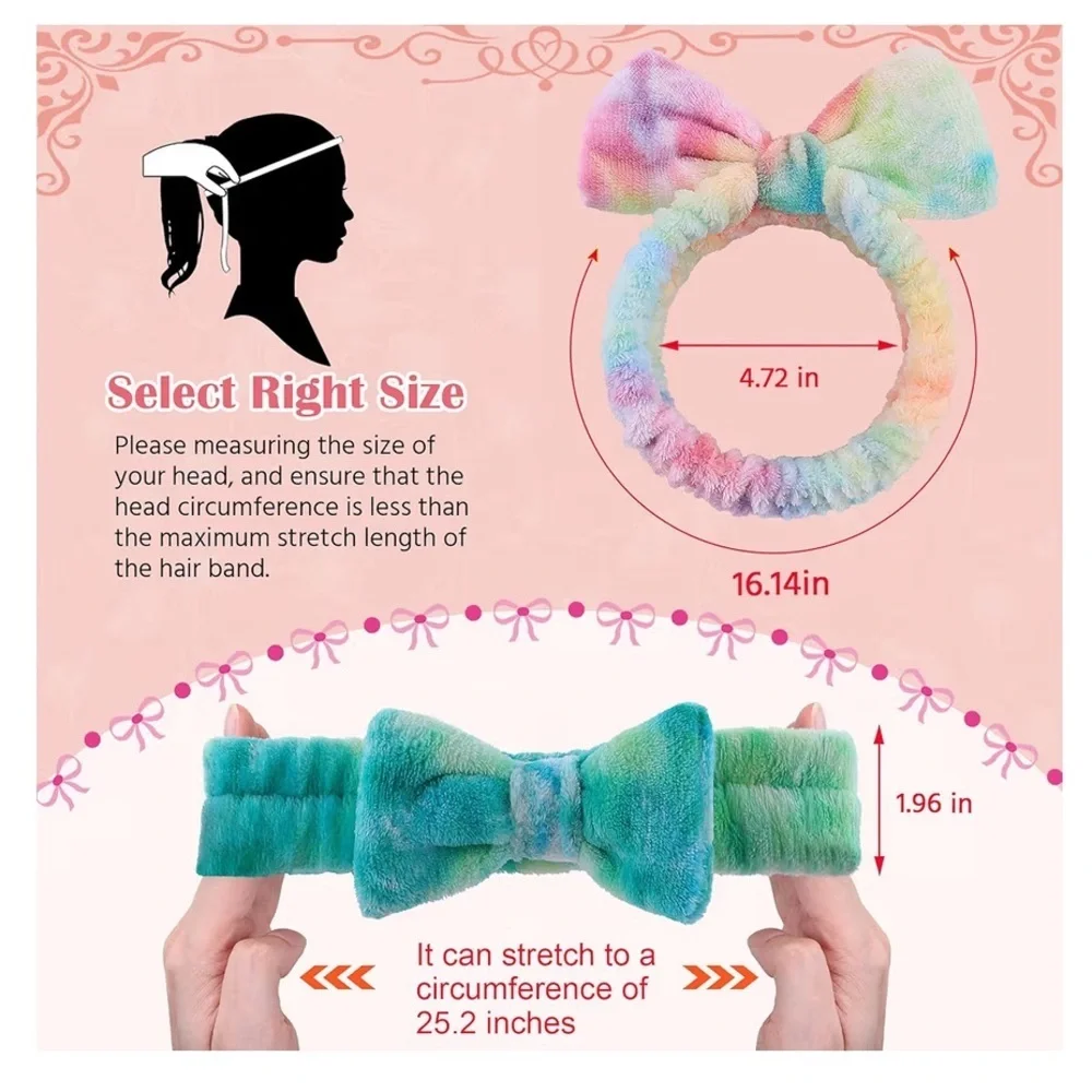 Multi-Colored Spa Headband Bulk